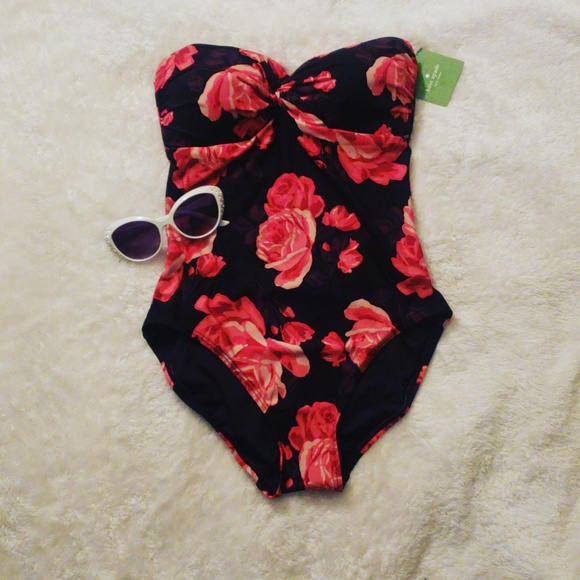 FINAL SALE Kate Spade TwistBandeau 1Piece Swimsuit - Picture 3 of 8